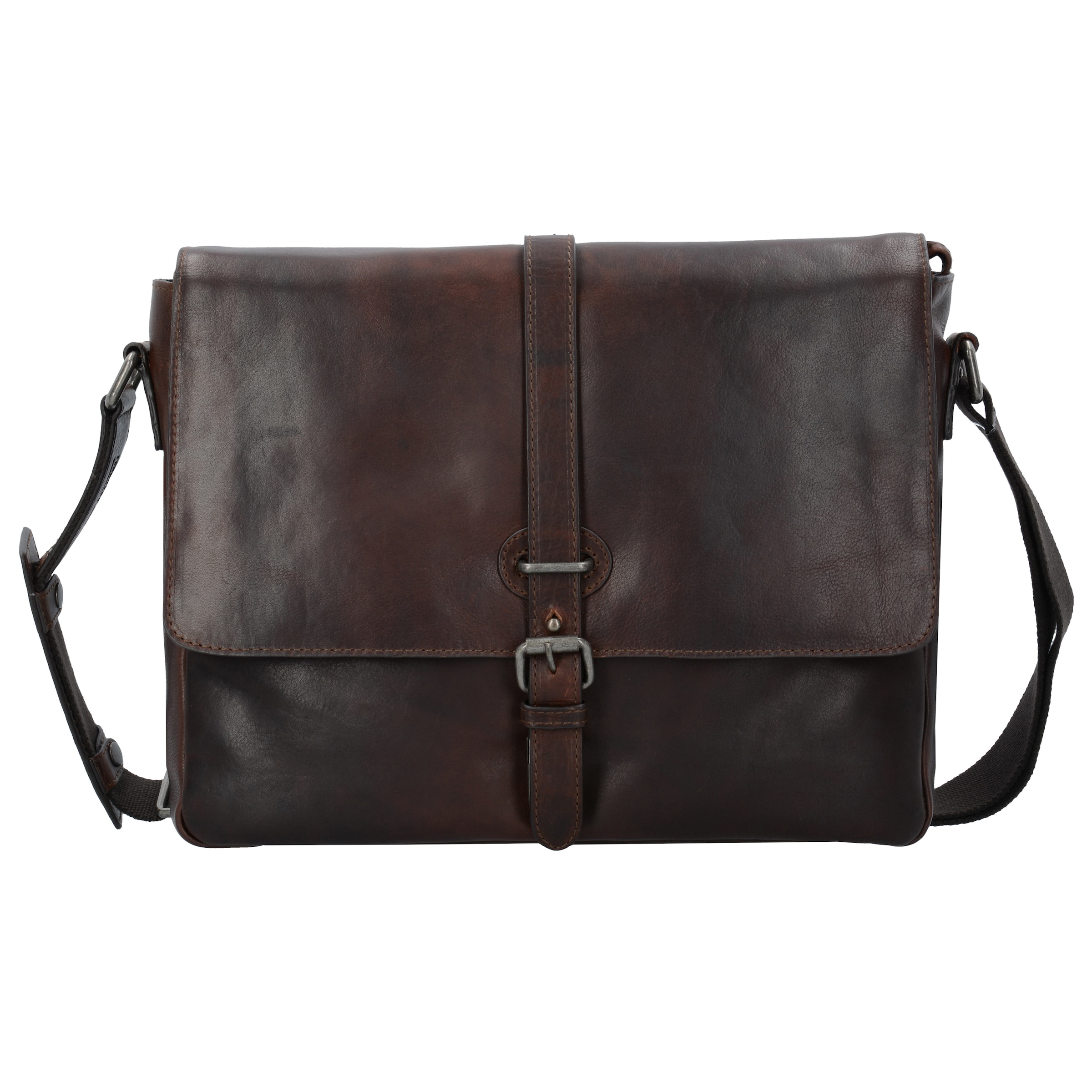 LEONHARD HEYDEN Document bag 'Roma' in Brown: front