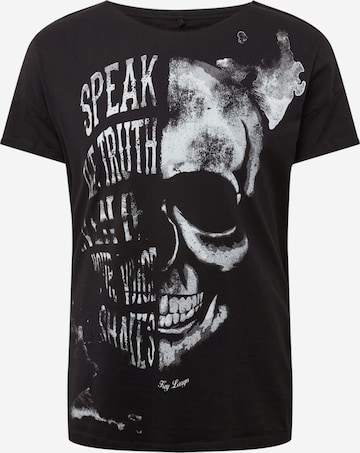 Key Largo Shirt 'SPEAKER' in Black: front