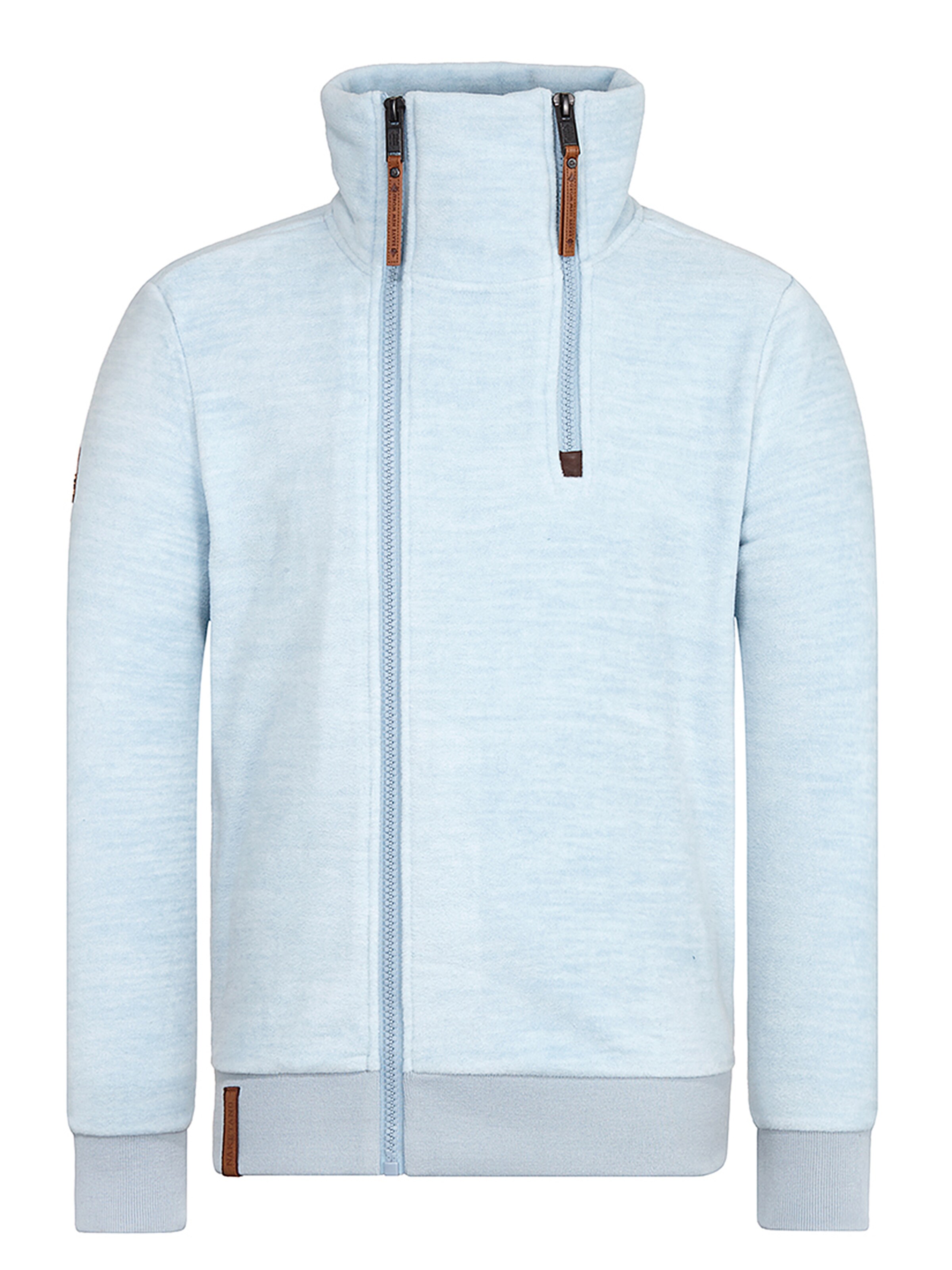 naketano - Fleece jas 'Schnitzelpopizel' in de kleur Azuur