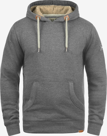 !Solid Hoodie 'TripHood Pile' in Grau: predná strana