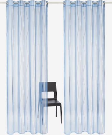 MY HOME Curtains & Drapes 'Dimona' in Blue: front