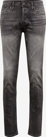 JACK & JONES Slim fit Jeans 'TIM ORIGINAL AM 817' in Black: front