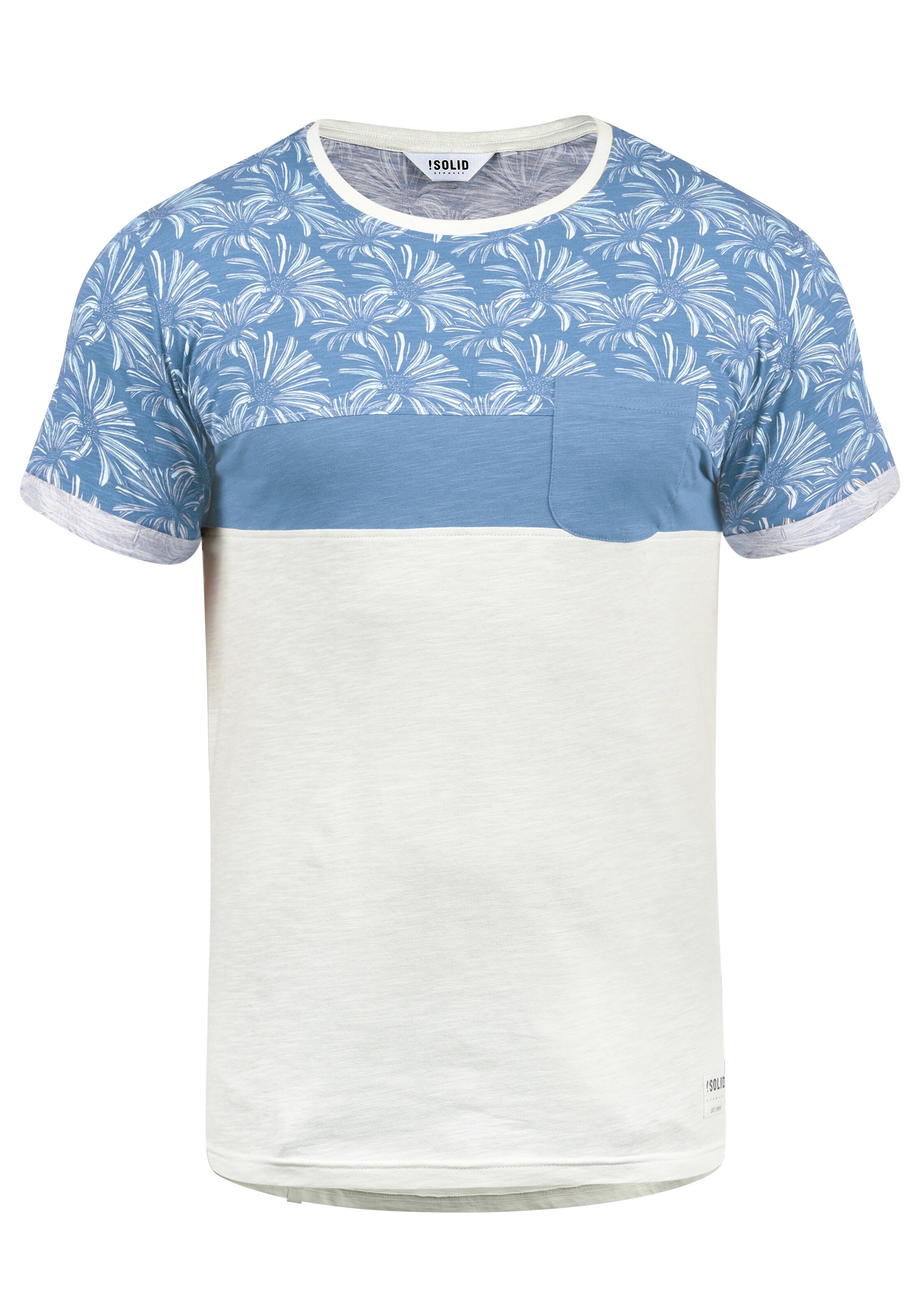 Maglietta 'Florian' di !Solid in bianco: frontale