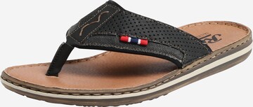 Rieker T-bar sandals 'Comfy' in Black: front