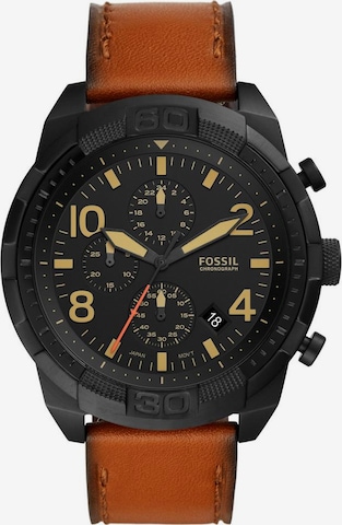 FOSSIL Analog Watch 'Bronson' in Brown: front