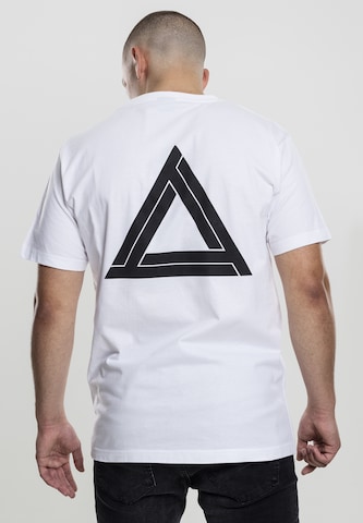 Tricou 'Triangle' de la Mister Tee pe alb