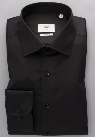 ETERNA Regular fit Button Up Shirt in Black