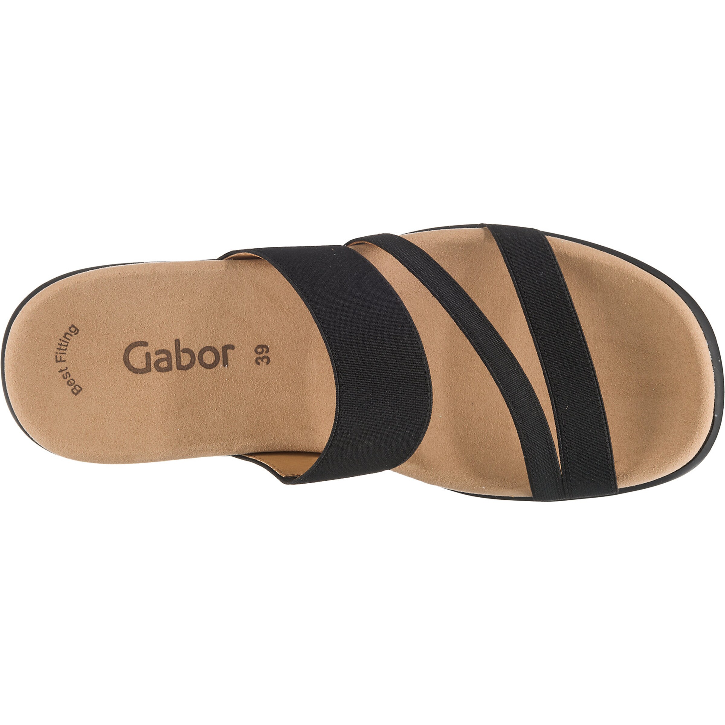 GABOR Šľapky - Čierna