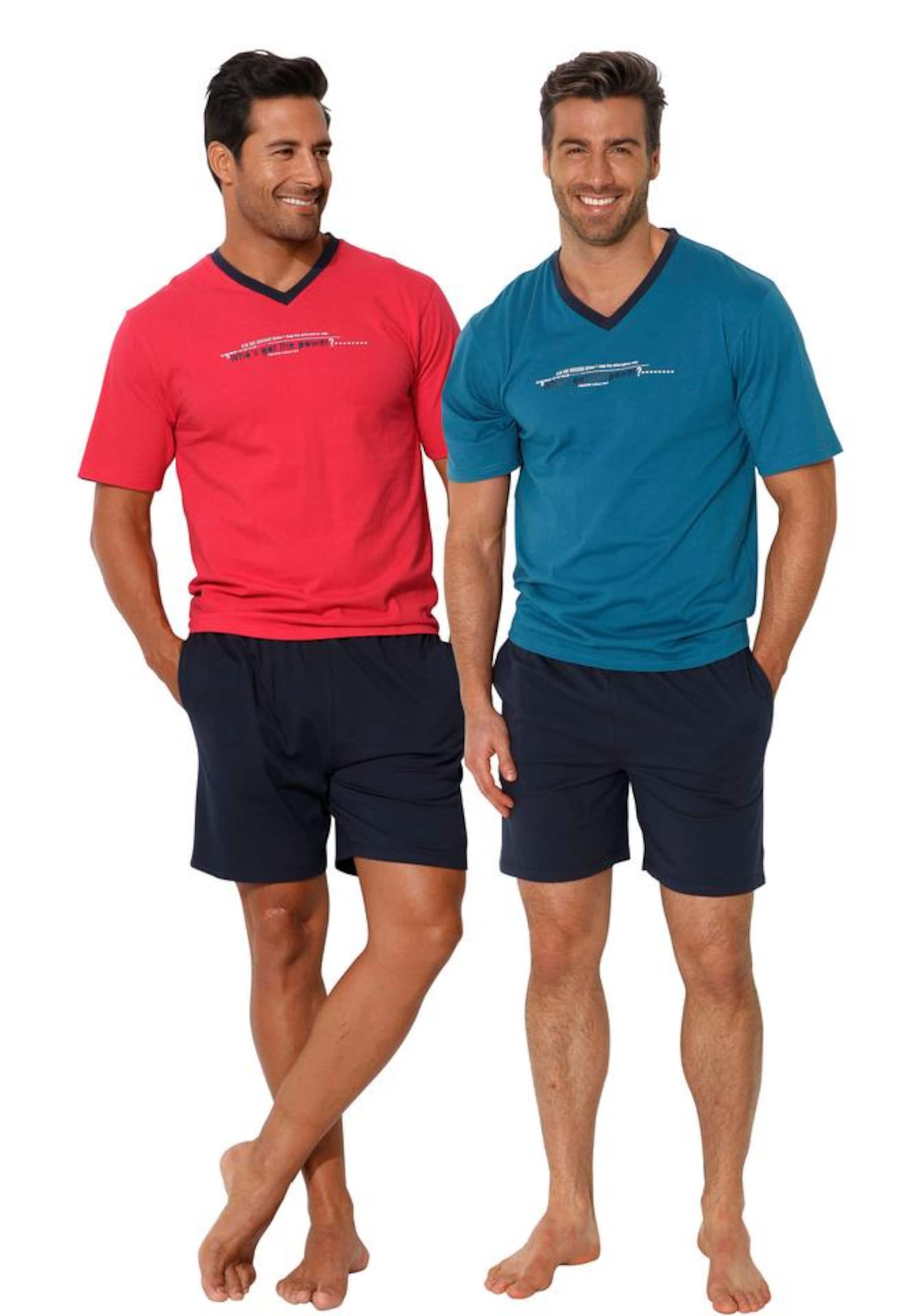 ARIZONA Pajama short in Blue: front