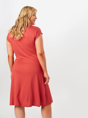ONLY Carmakoma Kleid 'FLAKE' in Rot