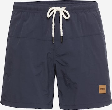 Shorts de bain Urban Classics en bleu : devant