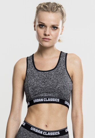 Urban Classics Bustier BH in Zwart: voorkant