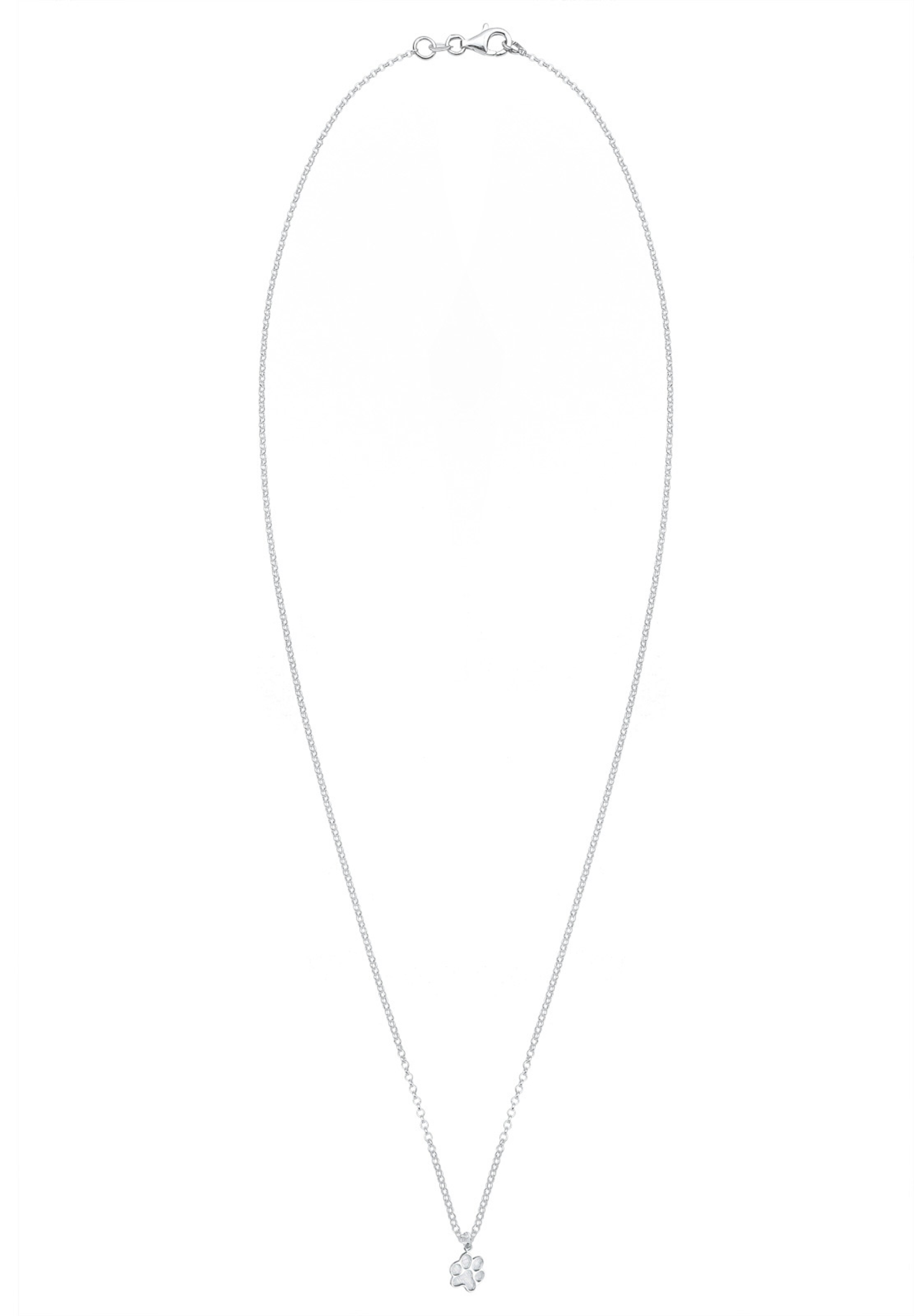 ELLI Ketting 'Pfote' in Zilver: voorkant