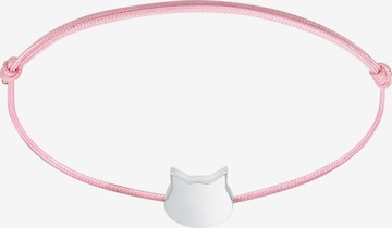 ELLI Armband Katze, niedlich in Pink: front