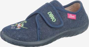 BECK Slippers 'Dino' in Blue: front