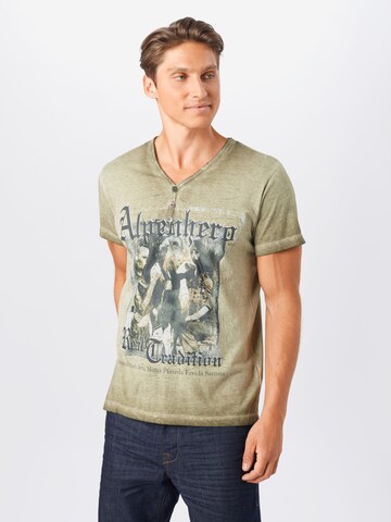 STOCKERPOINT Klederdracht shirt 'Alpenhero' in Groen: voorkant
