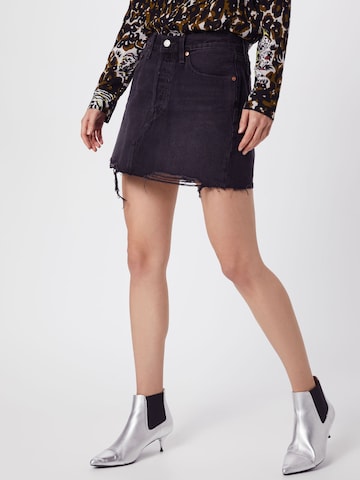 LEVI'S ® Sukňa 'Deconstructed Skirt' - Čierna: predná strana