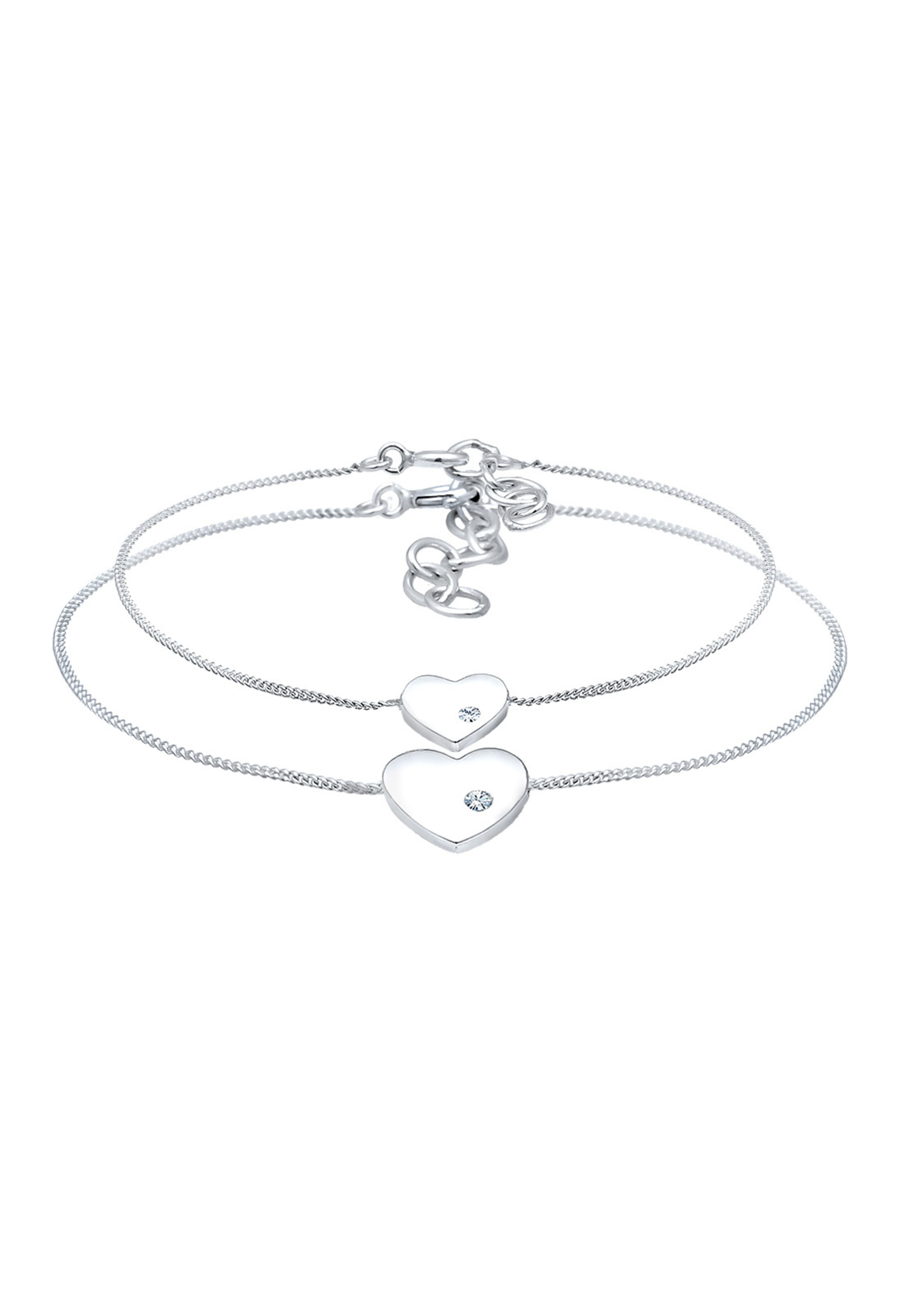 Bracelet 'Mama Tochter' ELLI en argent : devant