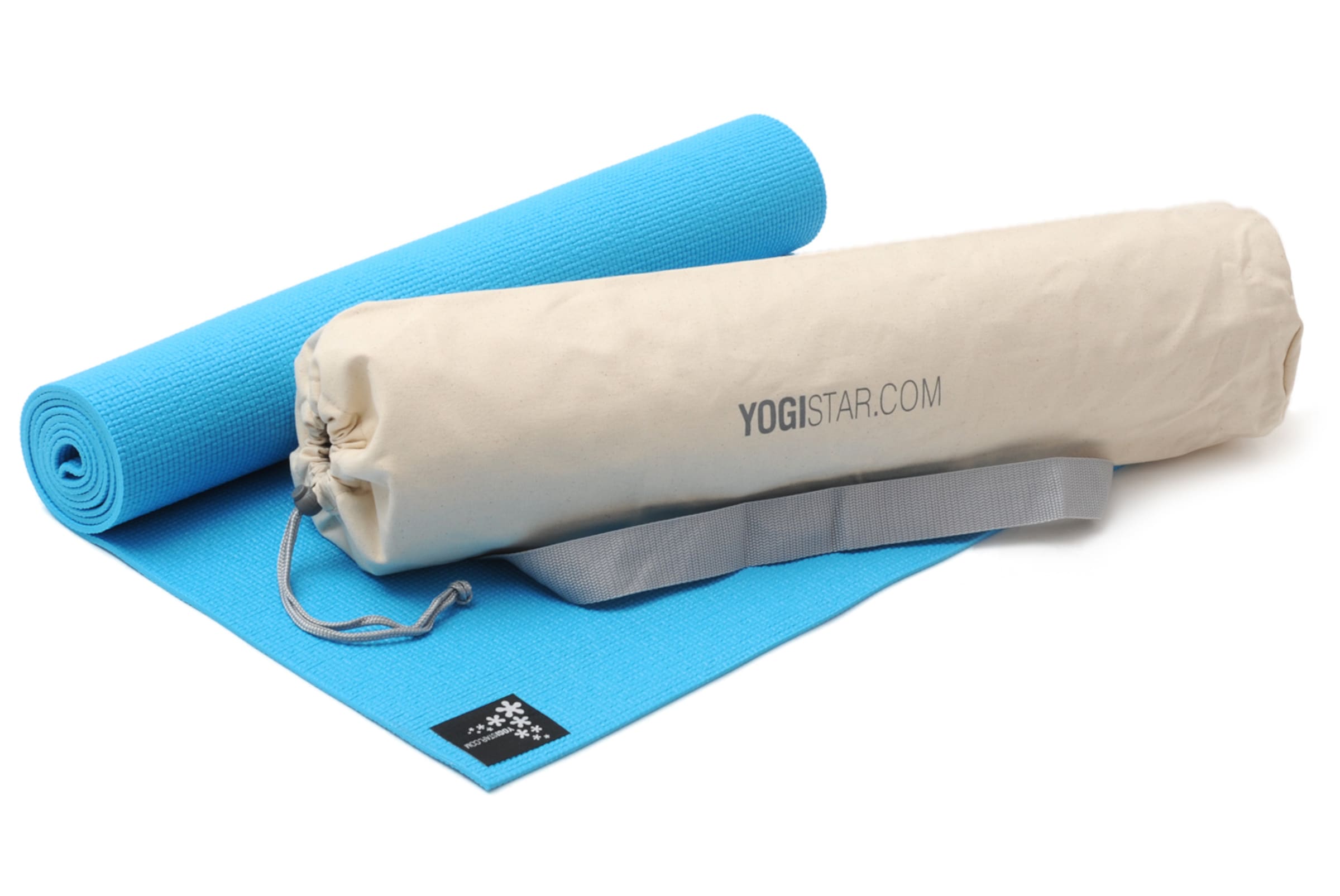 YOGISTAR.COM Yoga-set Starter Edition in Blau: Vorderseite