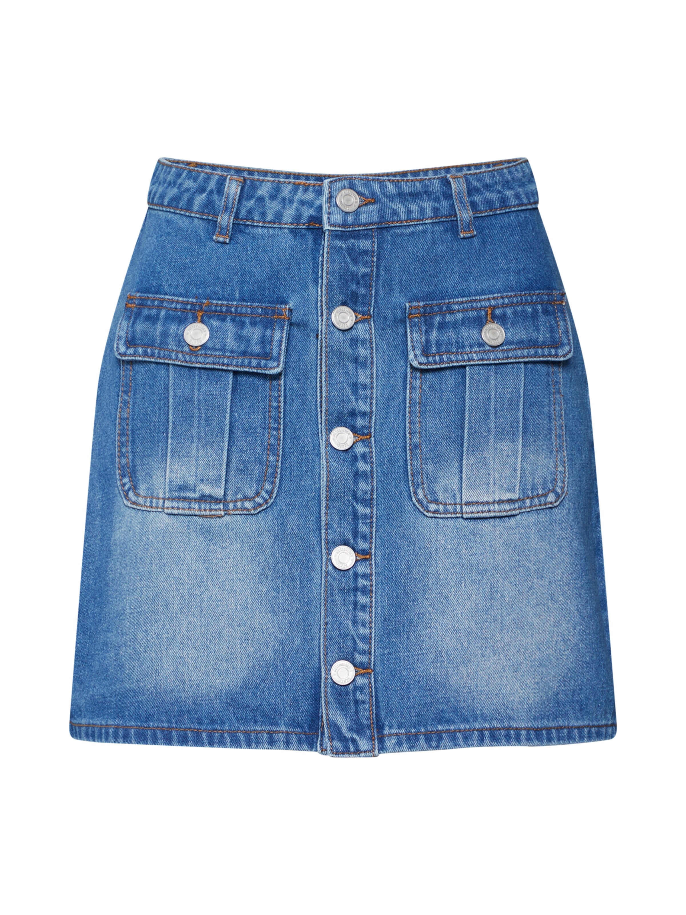 Missguided - Jeansrock in blue denim