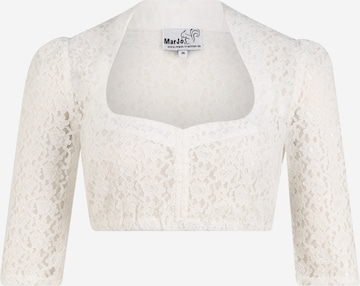 MARJO Traditional blouse 'Becca-Emma' in White: front