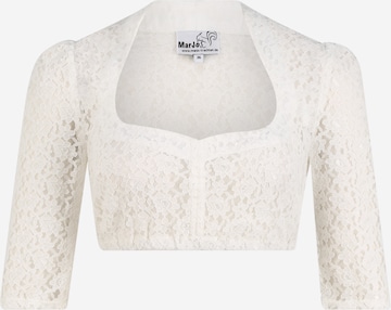 Blouse folklorique 'Becca-Emma' MARJO en blanc : devant