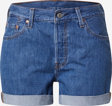 LEVI'S ® Jeans '501® Rolled Shorts' in Blauw: voorkant