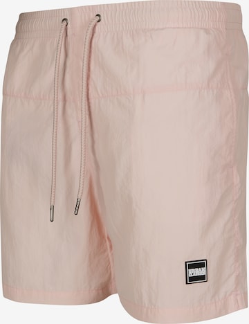 Urban Classics Kratke kopalne hlače | roza barva