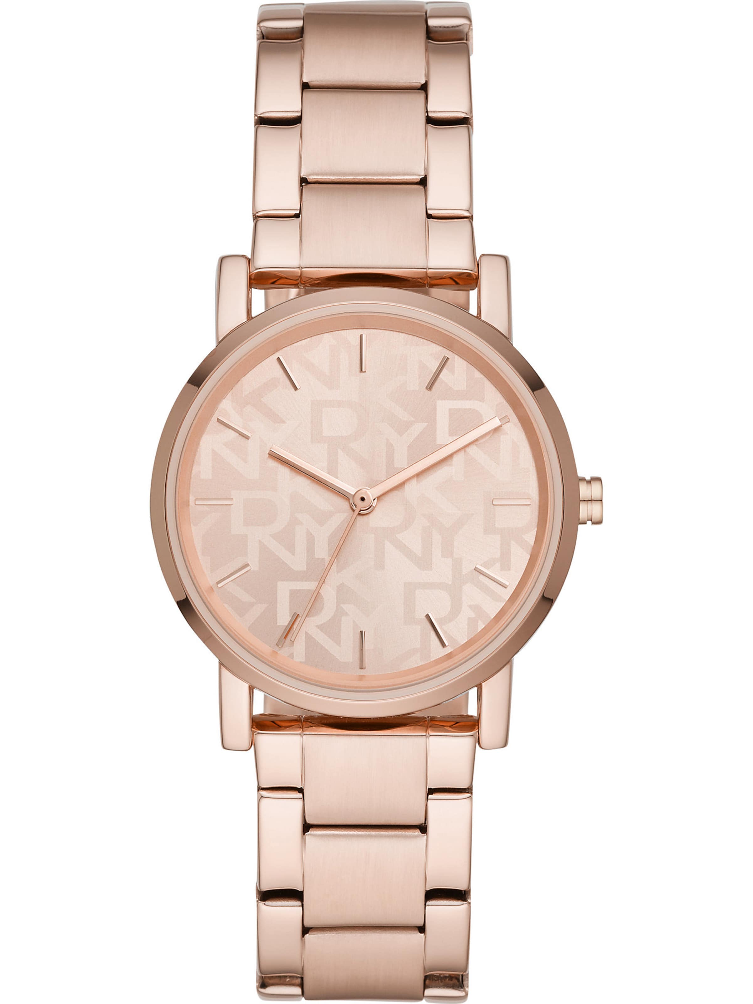 Montre à affichage analogique DKNY en or : devant