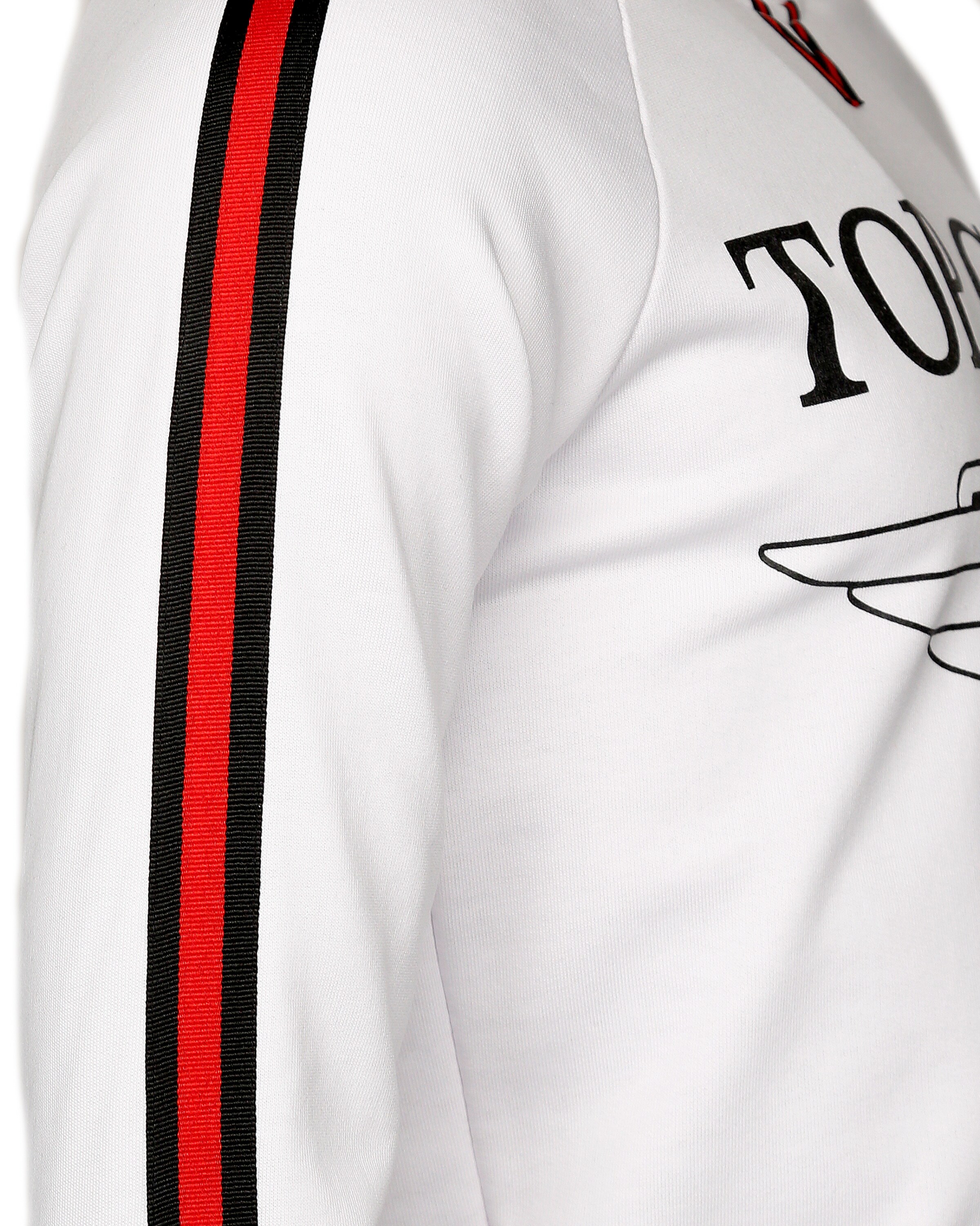 TOP GUN Sweatshirt 'Streak' in Weiß