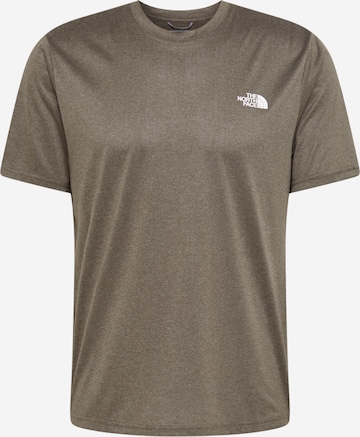 THE NORTH FACE Performance Shirt 'Reaxion Amp Crew' in Green: front