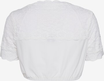 Blouse folklorique 'Nadine-Kosira' MARJO en blanc : derrière