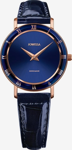 JOWISSA Quarzuhr 'Roma' Swiss Ladies Watch in Blue: front