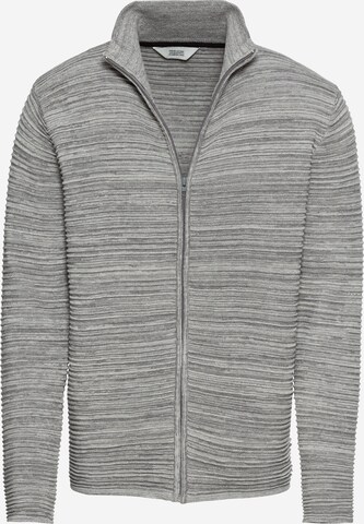 !Solid Klasický střih Kardigan 'Knit - Struan Zip' – šedá