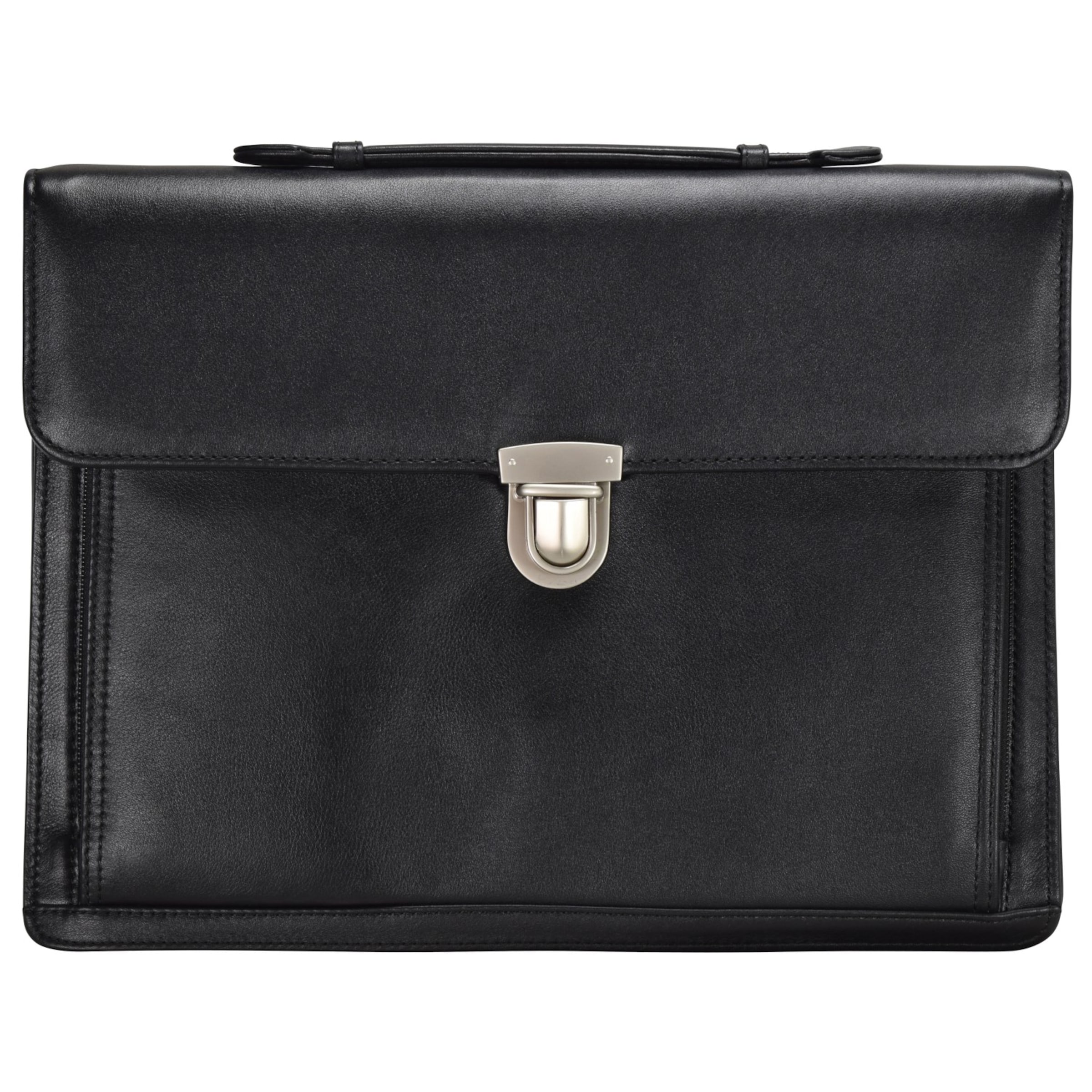 Dermata Aktenmappe in Schwarz: Vorderseite