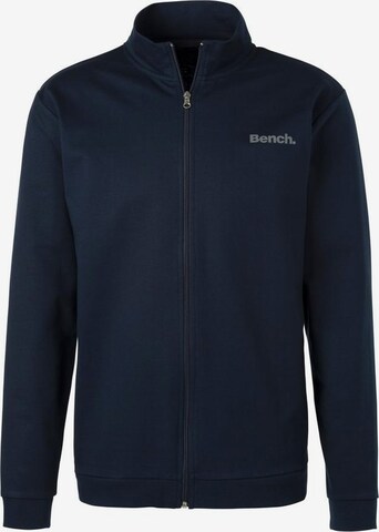 BENCH Zip-Up Hoodie in Blue: front