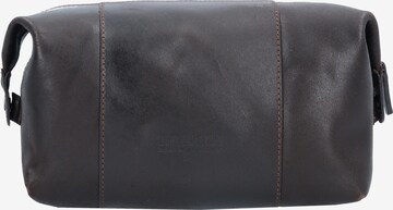 LEONHARD HEYDEN Toiletry Bag 'Dakota' in Brown: front