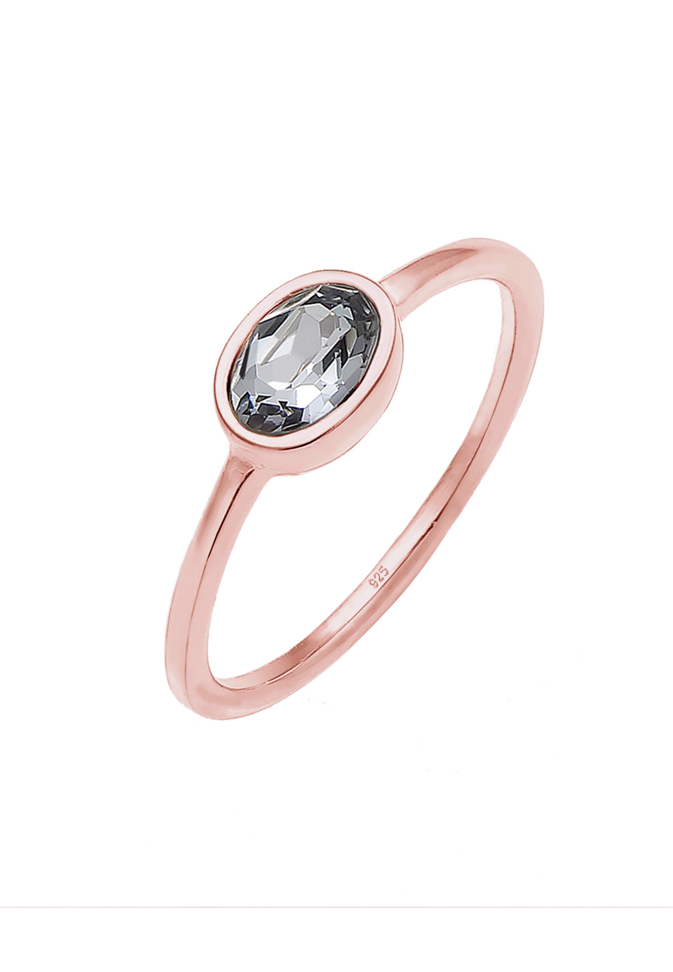 ELLI Ring 'Oval' in Gold: Vorderseite