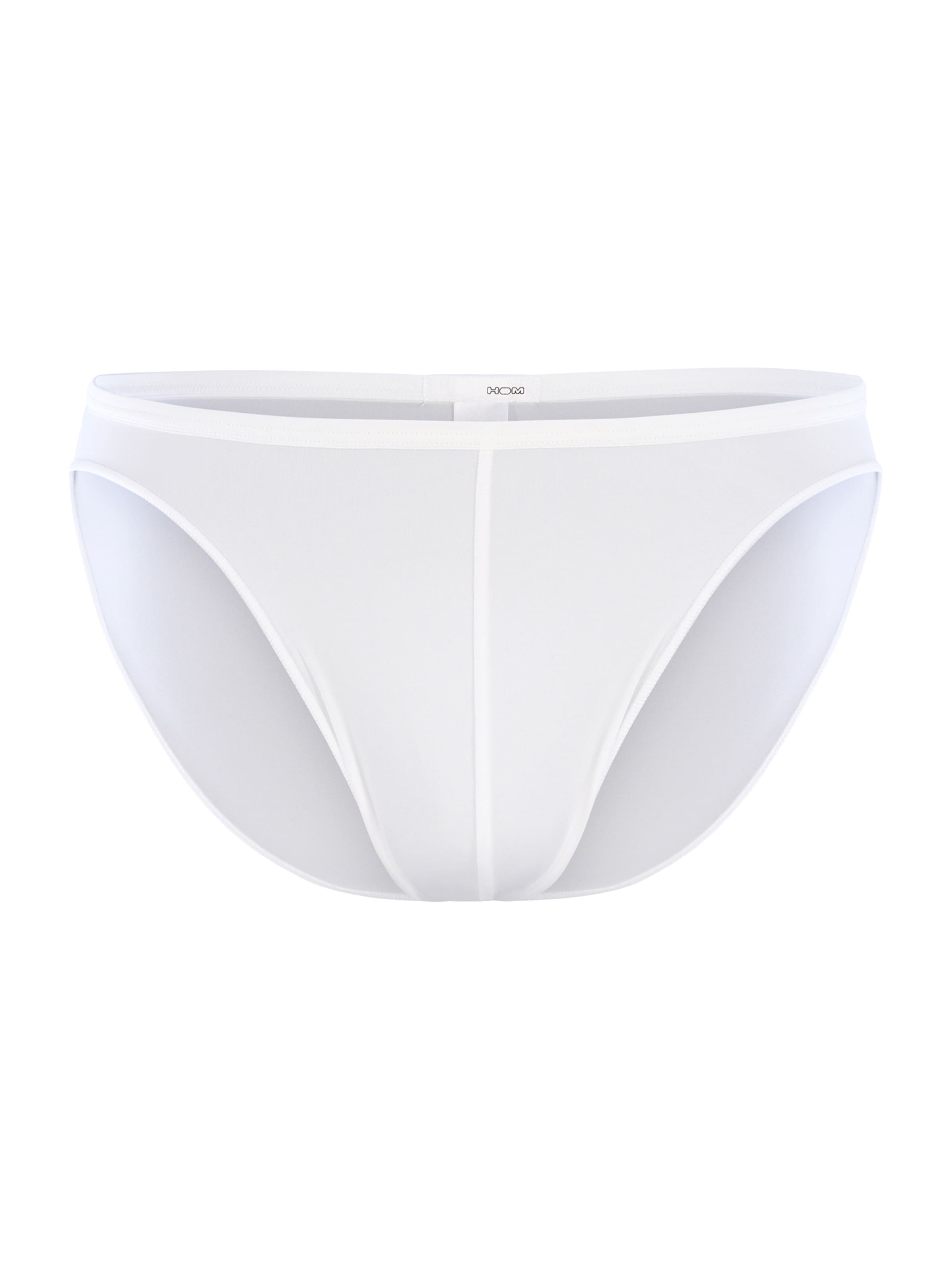 Slip 'Plumes' di HOM in bianco: frontale