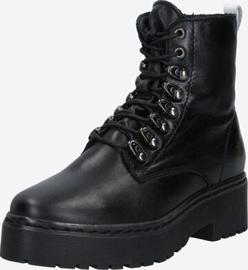 Apple of Eden Lace-Up Boots 'Bali' in Black: front