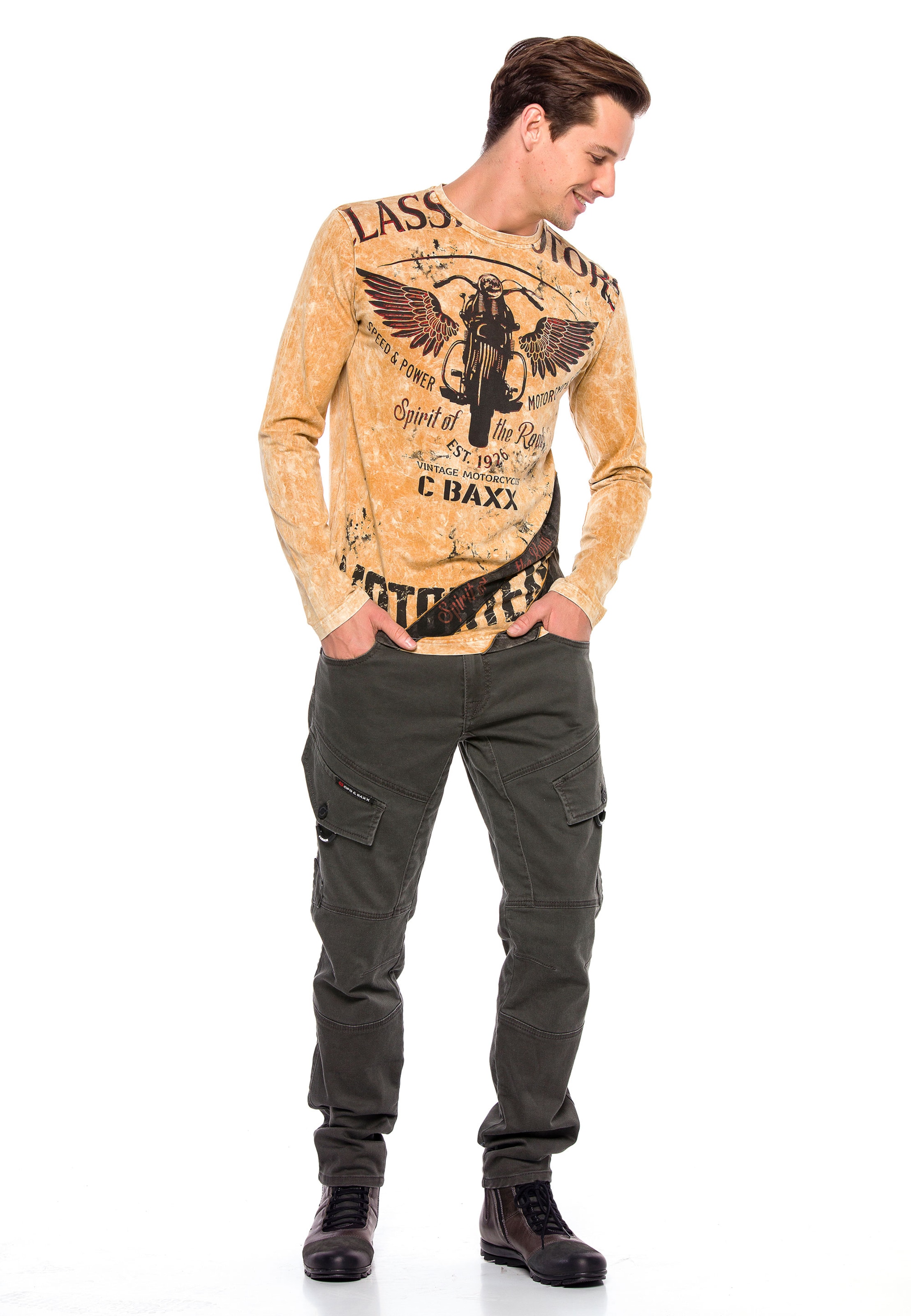 CIPO & BAXX Shirt in Bruin