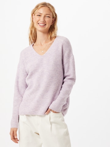 ONLY Sweater 'Camilla' in Purple: front