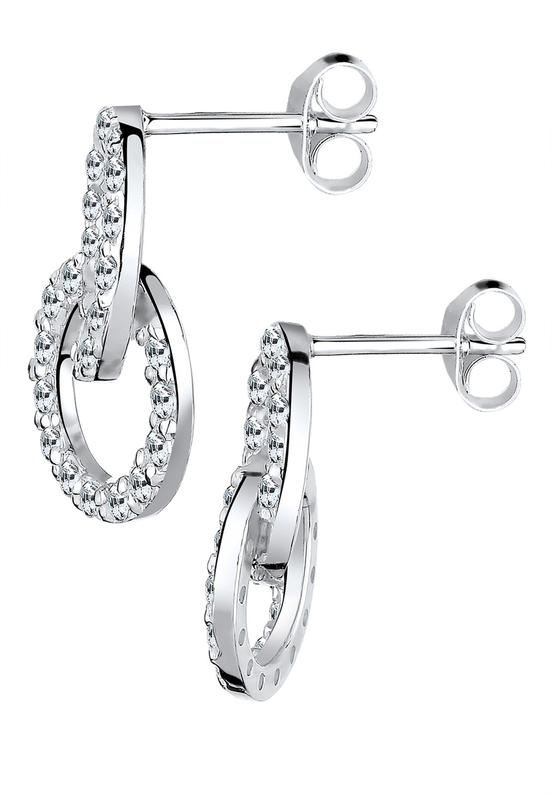 ELLI Oorbellen 'Kreis' in Zilver