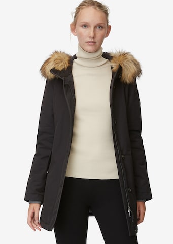 Manteau d’hiver Marc O'Polo en noir : devant