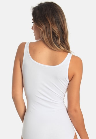 sassa Shirt Bodysuit 'Casual Comfort' in White