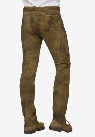 STOCKERPOINT Slim fit Traditional Pants 'Rocco3' in Brown