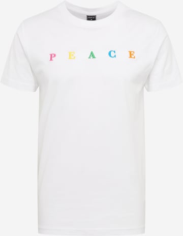 Mister Tee T-Shirt 'Peace' in Weiß: predná strana