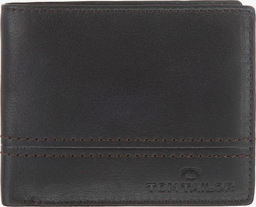 TOM TAILOR Wallet 'Jerrie' in Brown: front