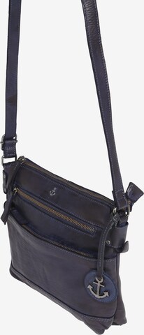 Harbour 2nd - Bolso de hombro 'Isalie' en azul: lado