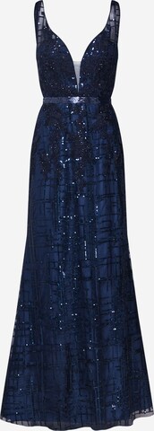 Robe de soirée Unique en bleu : devant